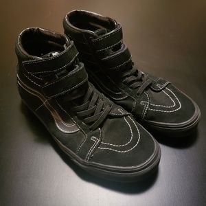 Black Velcro Sk8-Hi Vans